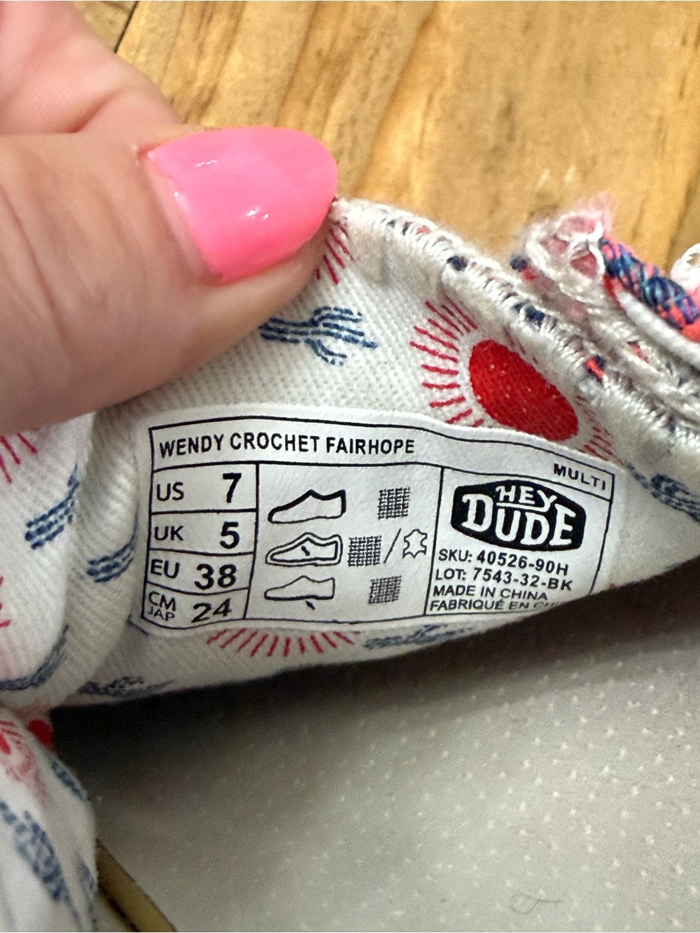 Hey Dude Wendy Crochet Fairhope Shoes - Picture 5 of 5